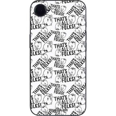 Looney Tunes Porky Pig Black and White iPhone 16e Skin